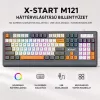 X-start M121 vezetékes billentyűzet RGB szivárvány háttérvilágítással – 104 gombos USB keyboard