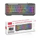 X-start M122 vezetékes gamer billentyűzet RGB szivárvány háttérvilágítással – 104 gombos USB keyboard