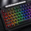 X-start M122 vezetékes gamer billentyűzet RGB szivárvány háttérvilágítással – 104 gombos USB keyboard