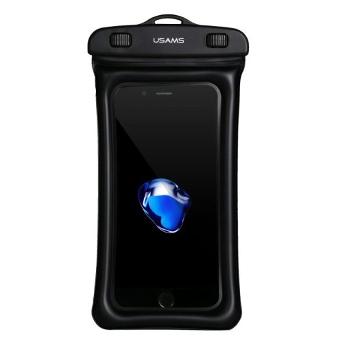 USAMS YD007 Univerzális 6″ Vízálló telefon Tok - Fekete