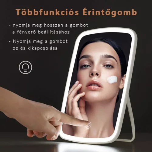 LED smink tükör szabályozható érintés kapcsolóval