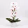 Mű orchidea csokor cserépben 60 cm – 3 szálas fehér-rózsaszín dekor virág