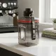 1600 ml-es nagy kapacitású sport kulacs fogantyúval és pánttal – BPA-mentes ivópalack, füstszürke
