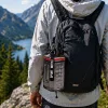1600 ml-es nagy kapacitású sport kulacs fogantyúval és pánttal – BPA-mentes ivópalack, füstszürke