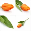 62 cm-es Narancssárga–Sárga Selyem Tulipán – Élethű Művirág Dekoráció Otthonra és Rendezvényekre