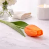 62 cm-es Narancssárga–Sárga Selyem Tulipán – Élethű Művirág Dekoráció Otthonra és Rendezvényekre