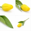 62 cm-es Élénksárga Selyem Tulipán – Élethű Hosszú Szárú Művirág Dekoráció