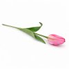 62 cm-es Élénk Rózsaszín Selyem Tulipán – Élethű Hosszú Szárú Művirág Dekoráció