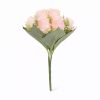 40 cm-es 9 Fejes Halvány Rózsaszín Selyem Rózsacsokor – Élethű Művirág Dekoráció Otthonra és Esküvőre