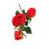 Művirág rózsaszál 72 cm - vörös