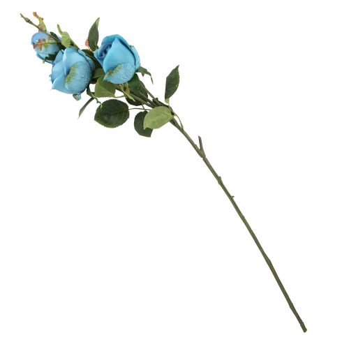 Művirág rózsaszál 72 cm - kék