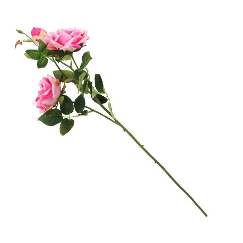 Művirág rózsaszál 72 cm - rózsaszín