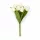 Prémium mesterséges tulipán virágcsokor 35 cm – 9 szálas fehér tulipán dekorációs művirág csokor