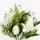 Prémium 40 cm-es fehér / krémfehér vegyes művirág csokor – 12 szálas elegáns liliom és tulipán dekor