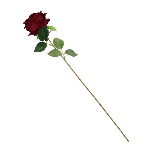 Rózsaszál - művirág, vörös - 72 cm