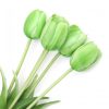 Gumi Tulipán csokor 5 szálas 40 cm - Zöld
