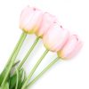 Gumi Tulipán csokor 5 szálas 40 cm - Rózsaszín