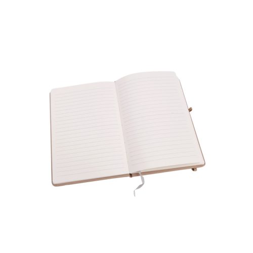 A7 vonalas keményfedeles napló – szív mintás kék jegyzetfüzet rugalmas pánttal