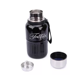 Rozsdamentes acél termosz 800 ml - Fekete színben
