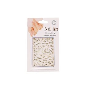 Nail-Art köröm matrica - arany