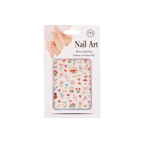 Nail-Art köröm matrica - színes