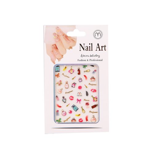 Nail-Art köröm matrica - színes