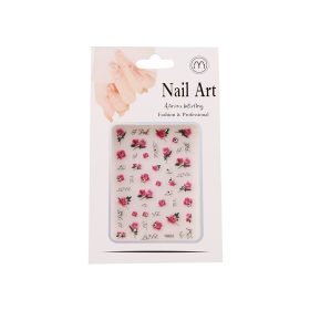 Nail-Art köröm matrica - színes