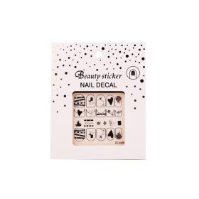 Beauty Sticker - köröm matrica - fekete