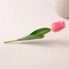 Prémium 56 cm-es rózsaszín műtulipán – vastag, stabil szilikon gumi dekor virág lakásba és rendezvényekre
