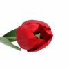 Prémium 56 cm-es piros műtulipán – vastag, stabil szilikon gumi dekor virág lakásba és rendezvényekre