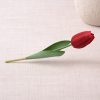 Prémium 56 cm-es piros műtulipán – vastag, stabil szilikon gumi dekor virág lakásba és rendezvényekre