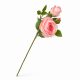 46 cm-es 3 Fejes Pasztell Rózsaszín Selyem Rózsa – Élethű Műrózsa Dekorációhoz