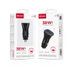 Terméknév: X-start autós gyorstöltő 38W – USB-A + USB-C PD gyorstöltés, fekete (Model CC116)