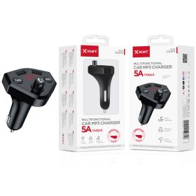   X-Start CC074 szivargyújtós Bluetooth MP3 autós töltő – 5A kimenet, FM-transzmitter, USB-port, kihangosító funkció