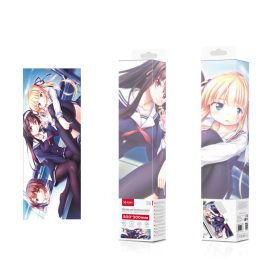   X-Start anime mintás gamer egérpad – extra nagy, csúszásmentes, 800×300 mm-es egér- és billentyűzetpad, iskolás lány dizájn