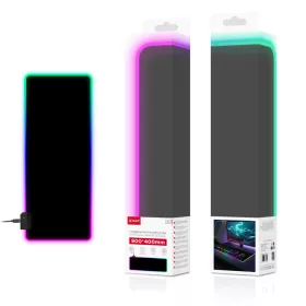   X-Start RGB világító gamer egérpad – XXL méretű, csúszásmentes aljjal, USB csatlakozással (900×400 mm)