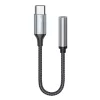 X-start USB-C – 3,5 mm jack audio adapter kábel – 14 cm, DAC chip, fejhallgató átalakító