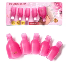 Gél lakk leoldó csipesz - pink