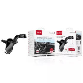   X-Start autós telefontartó szélvédőre és műszerfalra – vákuumos rögzítés, gravitációs befogás, 4–7 hüvelykes készülékekhez (ZJ041 modell)