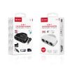 X-start 5 az 1-ben autós elosztó adapter – 3 szivargyújtó aljzat + 2 USB port, 120W, fekete / fehér (Model A63)
