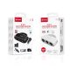 X-start 5 az 1-ben autós elosztó adapter – 3 szivargyújtó aljzat + 2 USB port, 120W, fekete / fehér (Model A63)