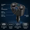 X-start 4 az 1-ben autós szivargyújtó elosztó és USB töltő – 120W, 2× szivargyújtó + 2× USB, feszültség kijelző