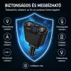 X-start 4 az 1-ben autós szivargyújtó elosztó és USB töltő – 120W, 2× szivargyújtó + 2× USB, feszültség kijelző