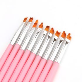 Ombre Körömdíszítő Ecset szett 9 db - Rózsaszín