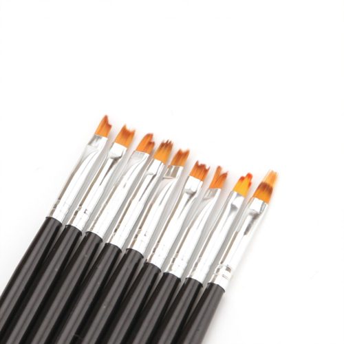 Ombre Körömdíszítő Ecset szett 9 db - Fekete