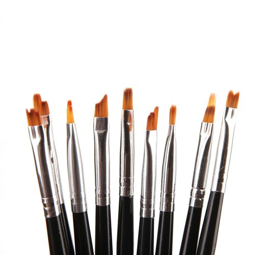 Ombre Körömdíszítő Ecset szett 9 db - Fekete