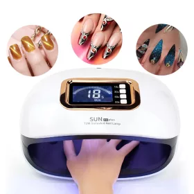   SUN H4 Plus 72W 36LED UV lámpa körömszárító LCD kijelző,  Automatikus érzékelő 10s 30s 60s 99s,  Körömszárító led lámpa