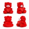 Plüss maci „I LOVE YOU” szívvel – piros plüss játék 21 cm, romantikus ajándék