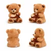 Plüss maci „Love” szívvel – barna plüss játék 25 cm, romantikus ajándék