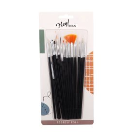 15 darabos köröm díszítő ecset szett Hey Beauty